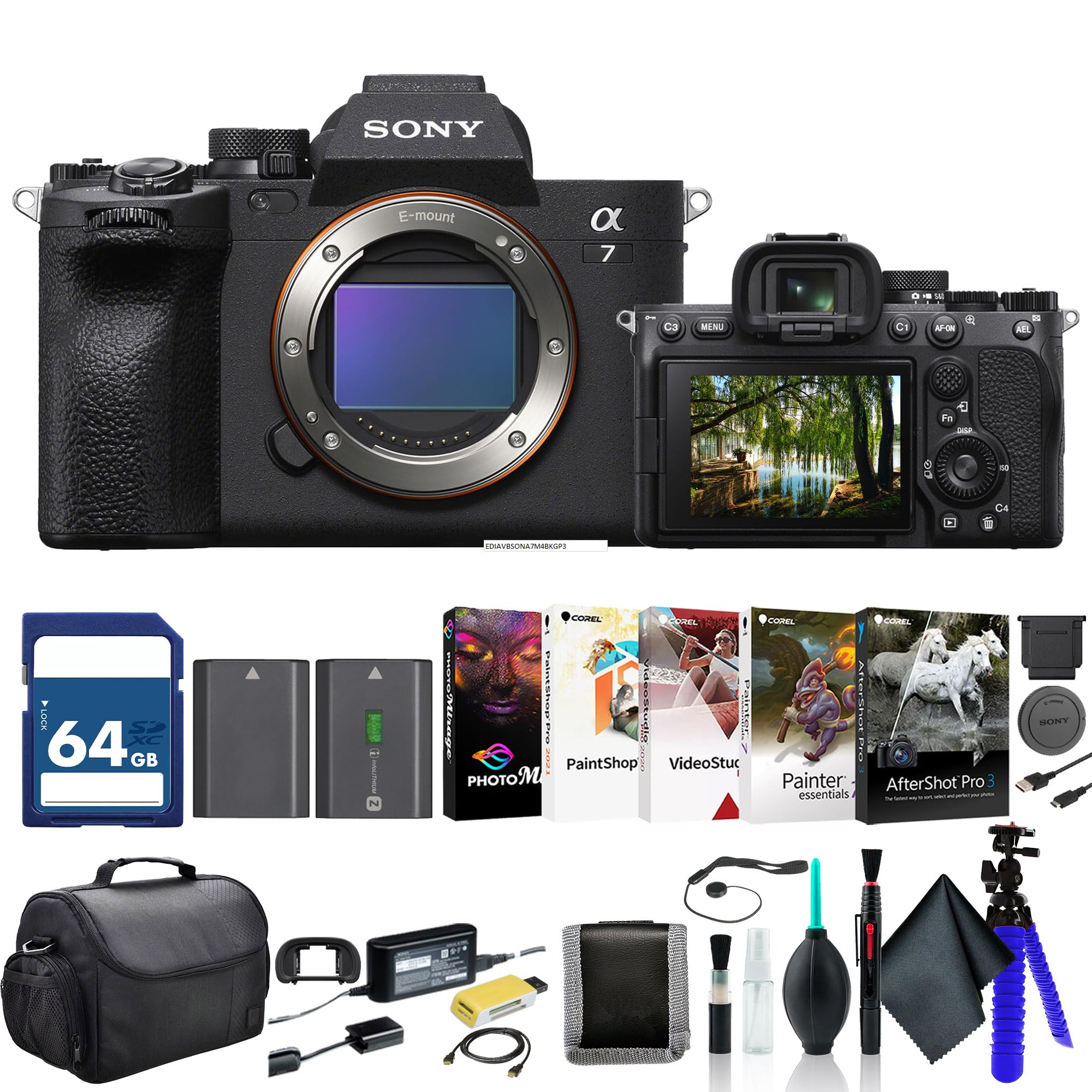 Amazon.com : Sony a7 IV Mirrorless Camera ILCE-7M4/B, 64GB Memory